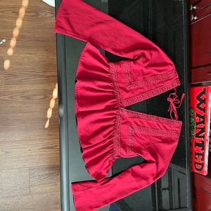 Long sleeve crop top